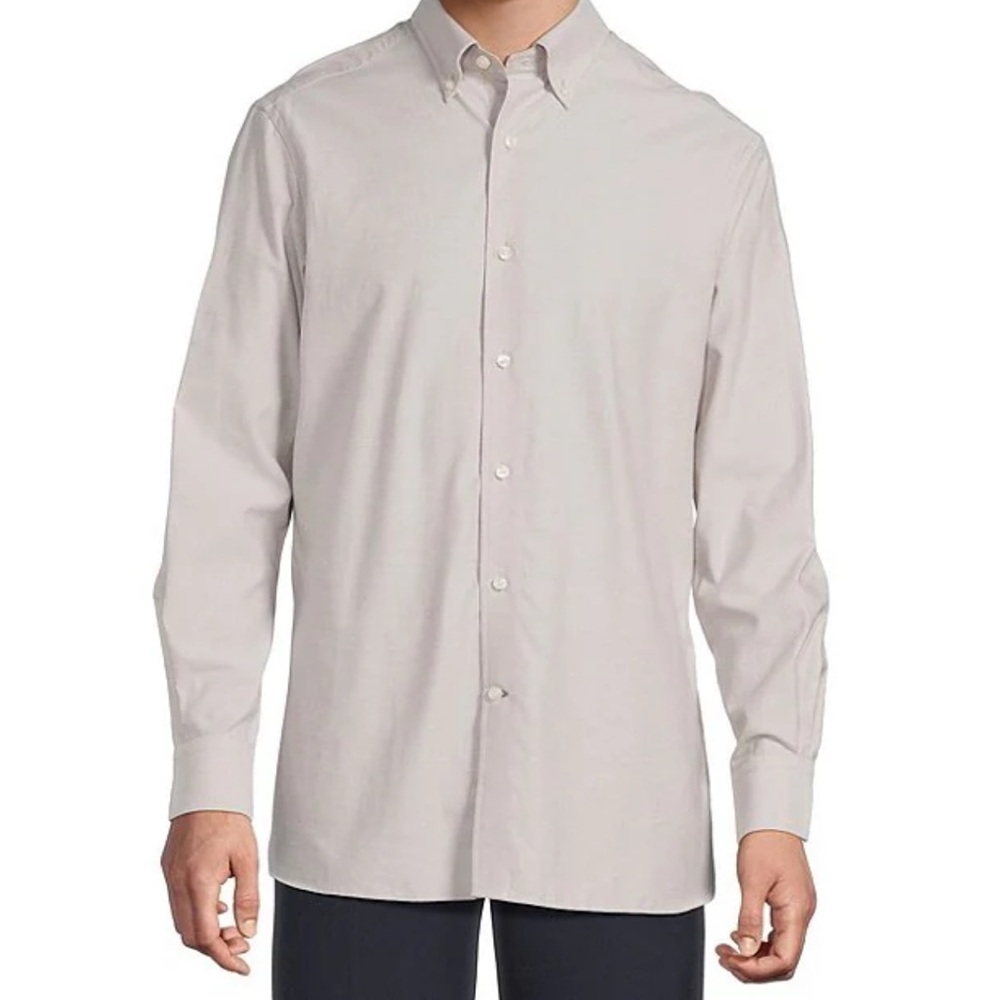 Daniel Cremieux Men's Classic Taupe Dress Shirt